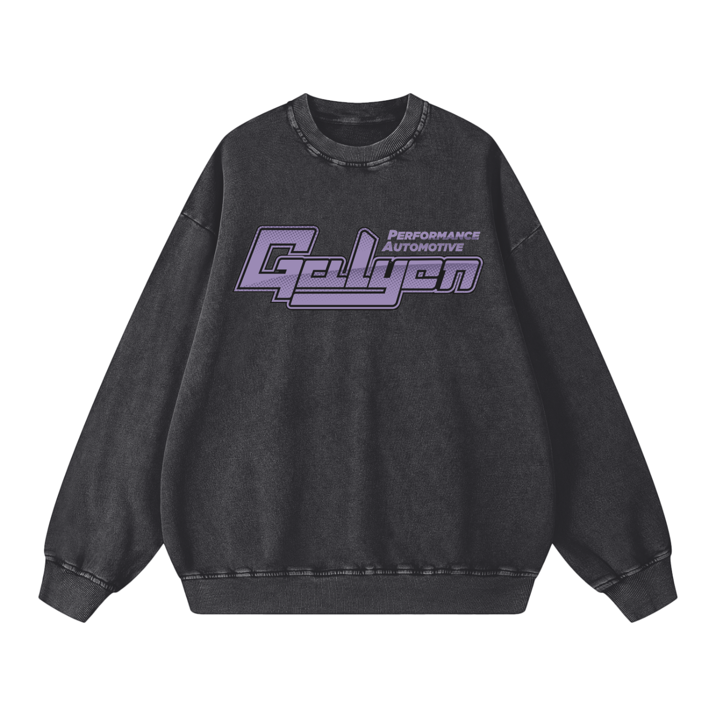 Cyberpunk AE71 Snow Washed Oversized Crewneck