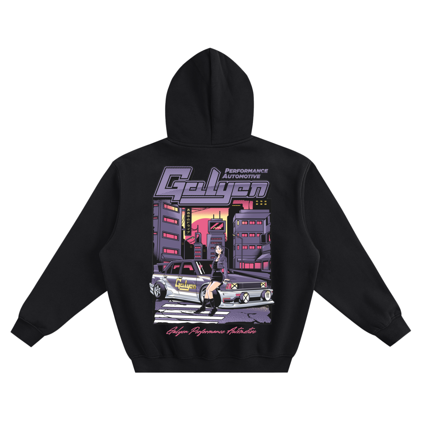Cyberpunk AE71 Fleeced Boxy Hoodie