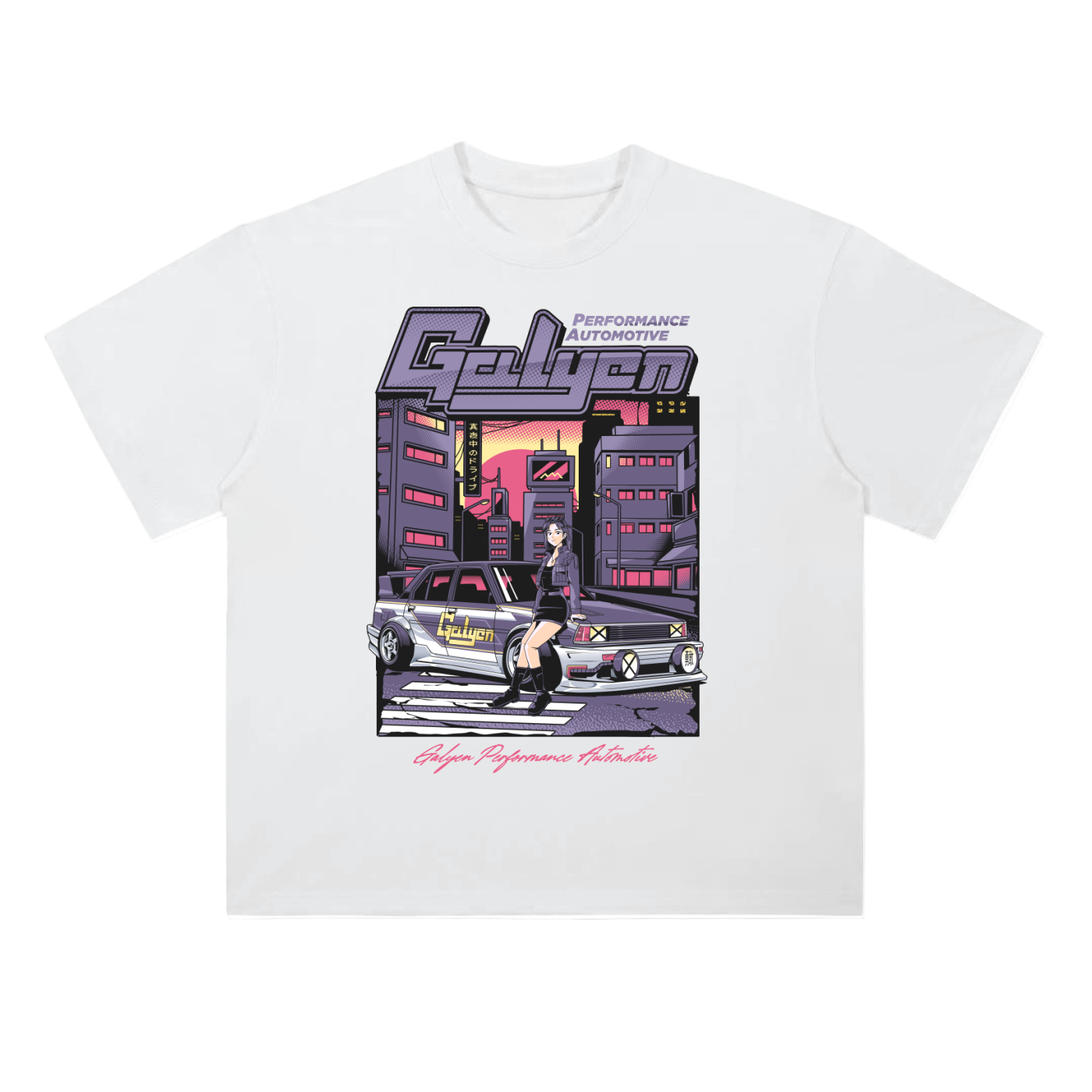 Cyberpunk AE71 Heavyweight Drop Shoulder Cotton T-Shirt