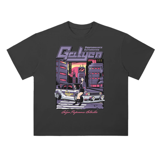 Cyberpunk AE71 Heavyweight Drop Shoulder Cotton T-Shirt