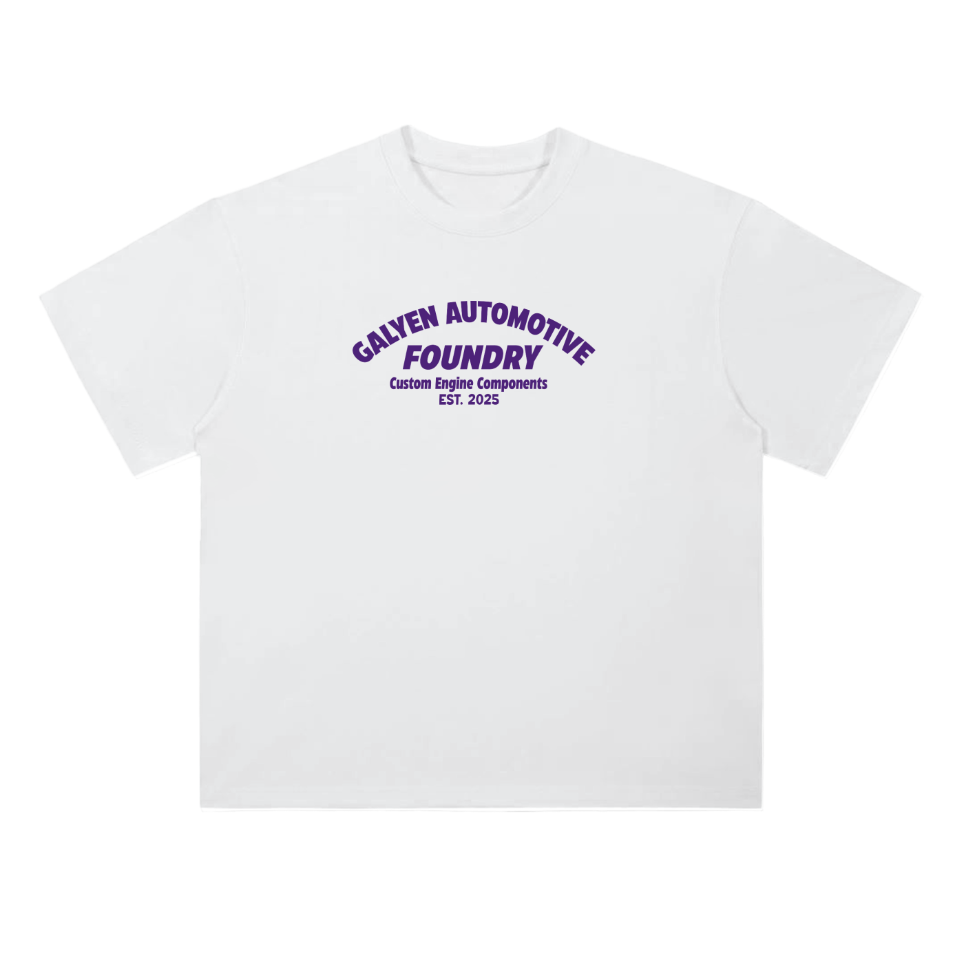 Two-Sided Foundry Drop Shoulder Cotton T-Shirt