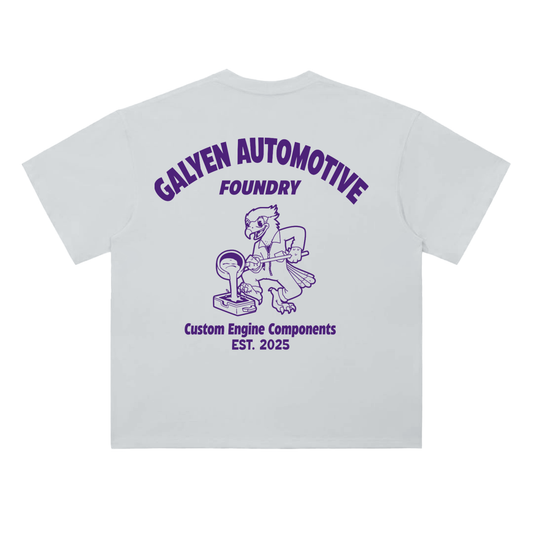 Two-Sided Foundry Drop Shoulder Cotton T-Shirt