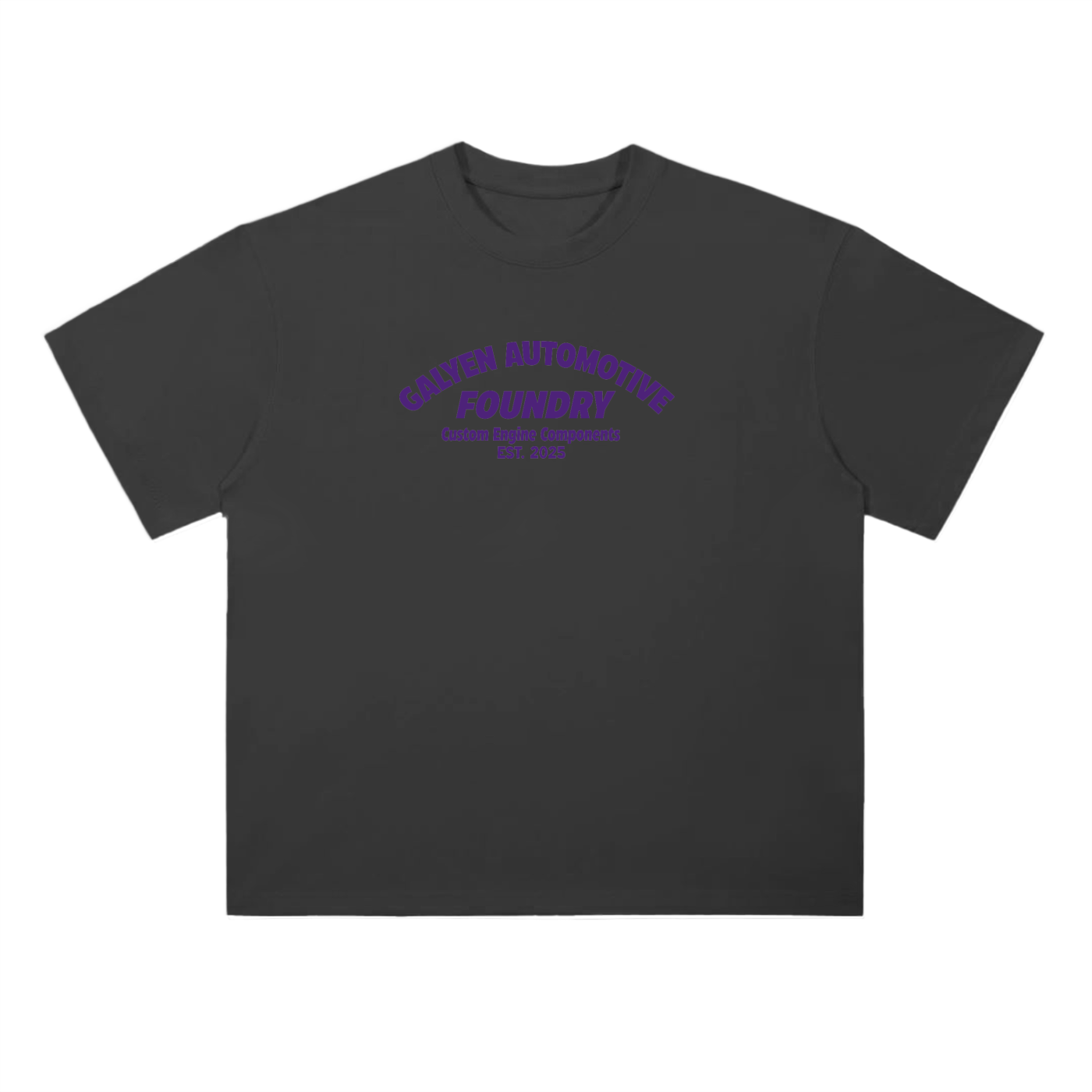 Two-Sided Foundry Drop Shoulder Cotton T-Shirt