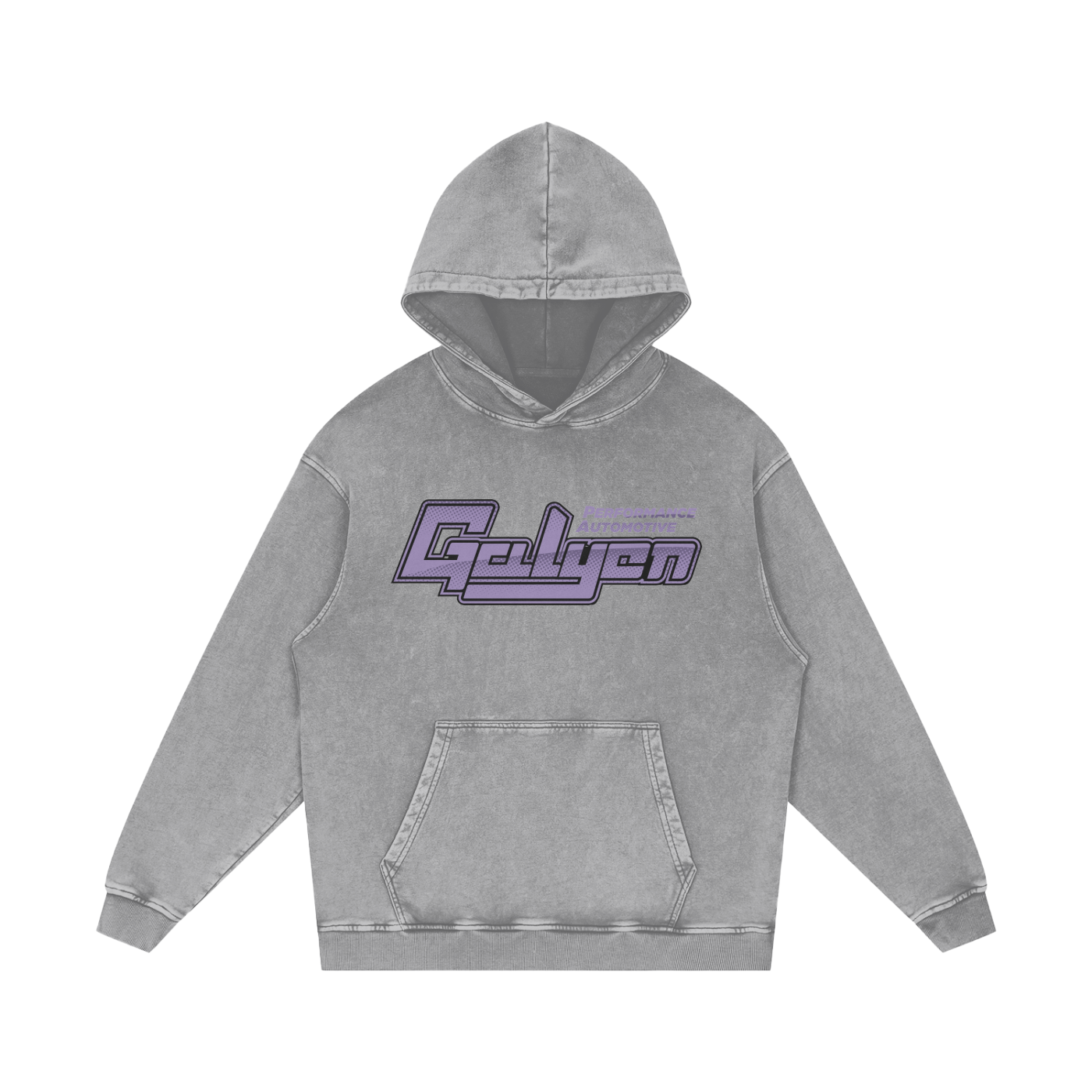 Cyberpunk AE71 Snow Washed Loose Cotton Hoodie