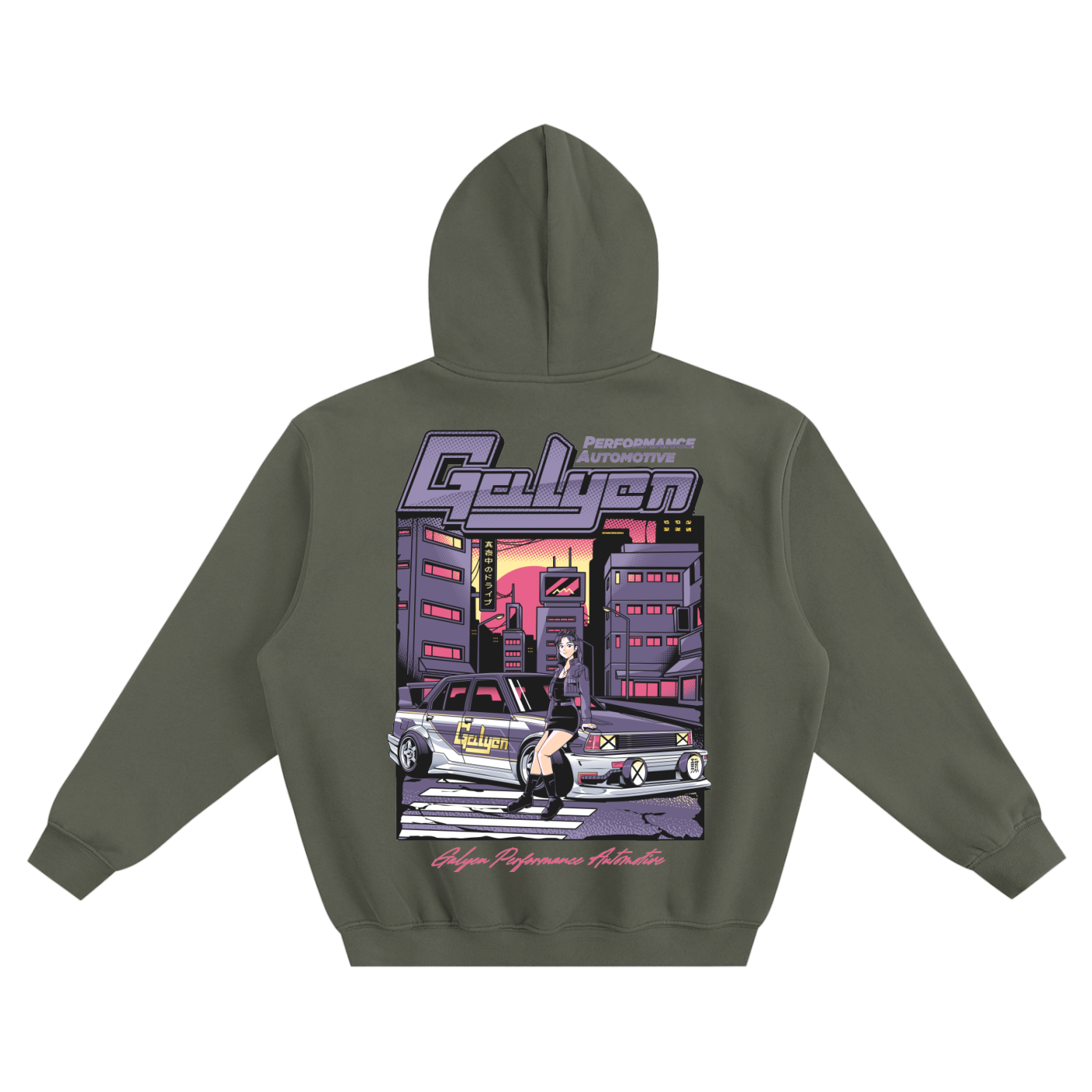 Cyberpunk AE71 Fleeced Boxy Hoodie