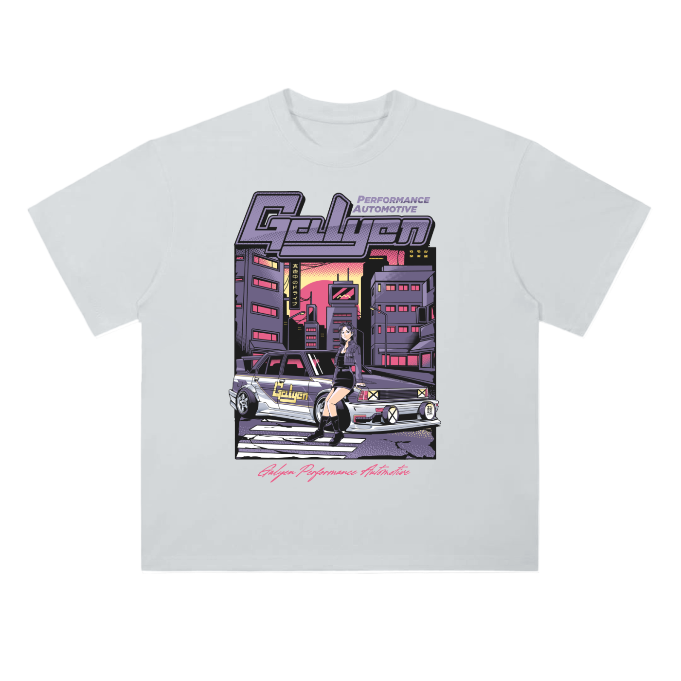 Cyberpunk AE71 Heavyweight Drop Shoulder Cotton T-Shirt