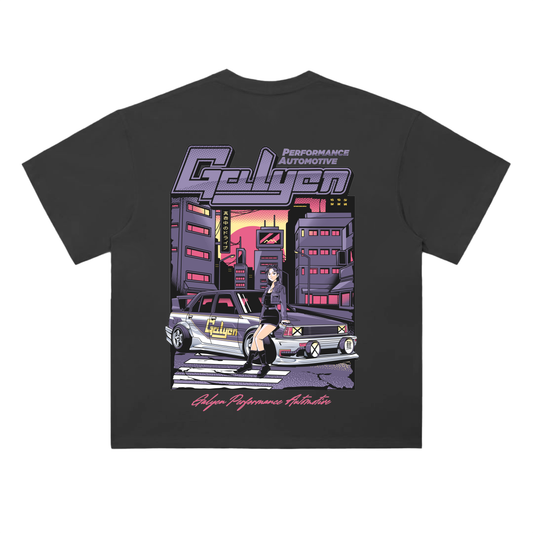 Two-Sided Cyberpunk Drop Shoulder Cotton T-Shirt