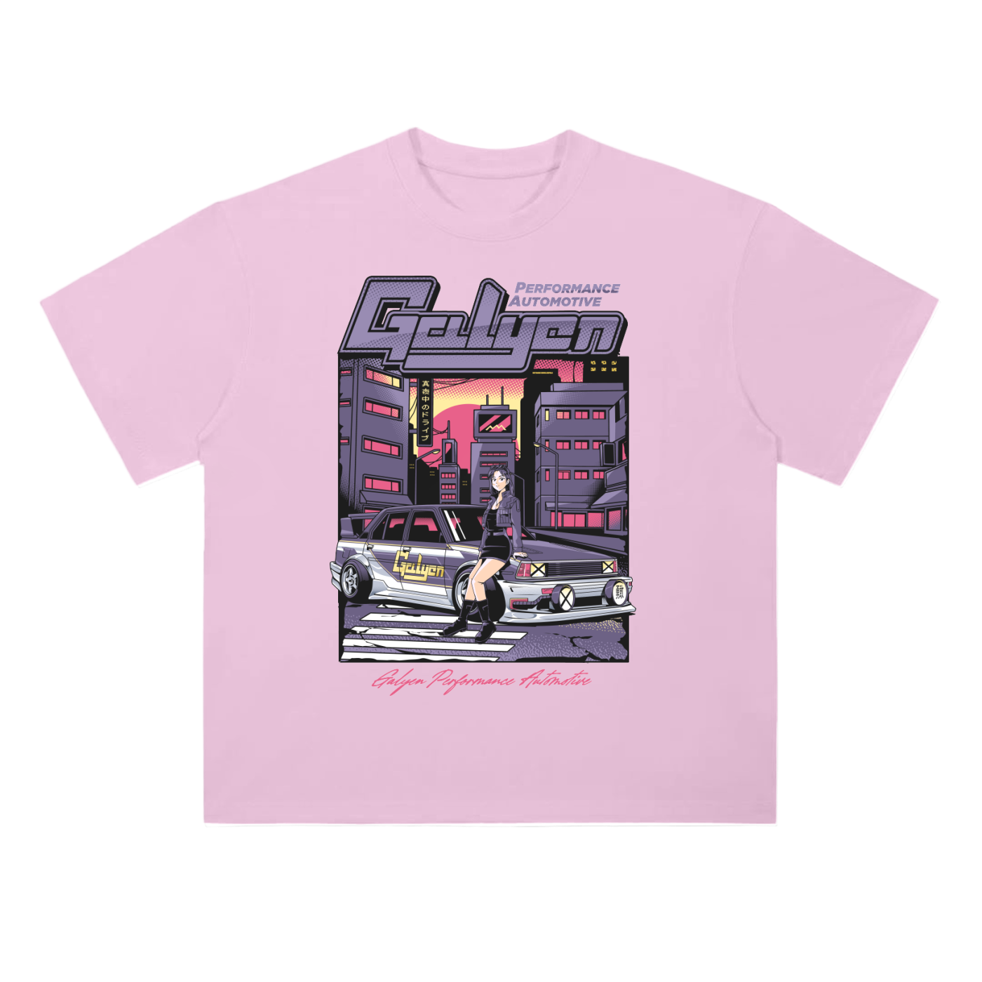 Cyberpunk AE71 Heavyweight Drop Shoulder Cotton T-Shirt